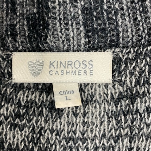 Kinross Cashmere large long open cardigan wool - Picture 3 of 8